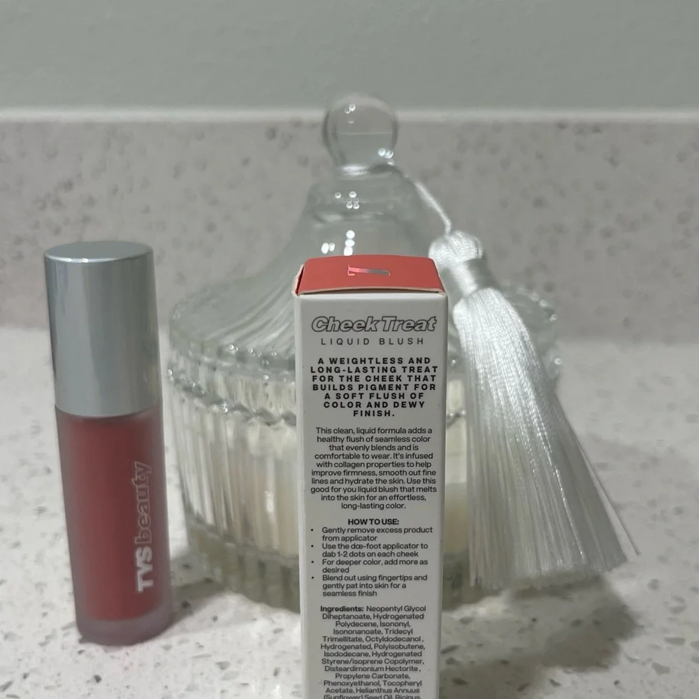 TYS beauty cheek treat liquid blush in juice